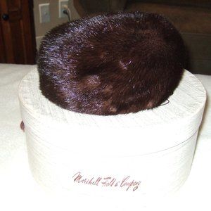 Ranch Mink Pillbox Hat